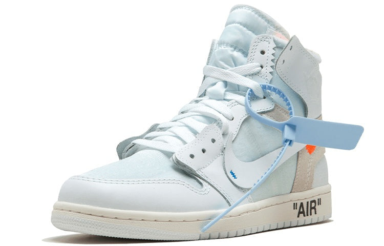 Jordan 1 Off-White AQ0818-100 White Blue Zip Tie
